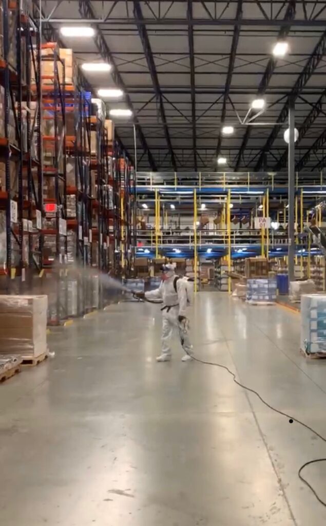 Indianapolis Janitorial Service cleaning warehouse